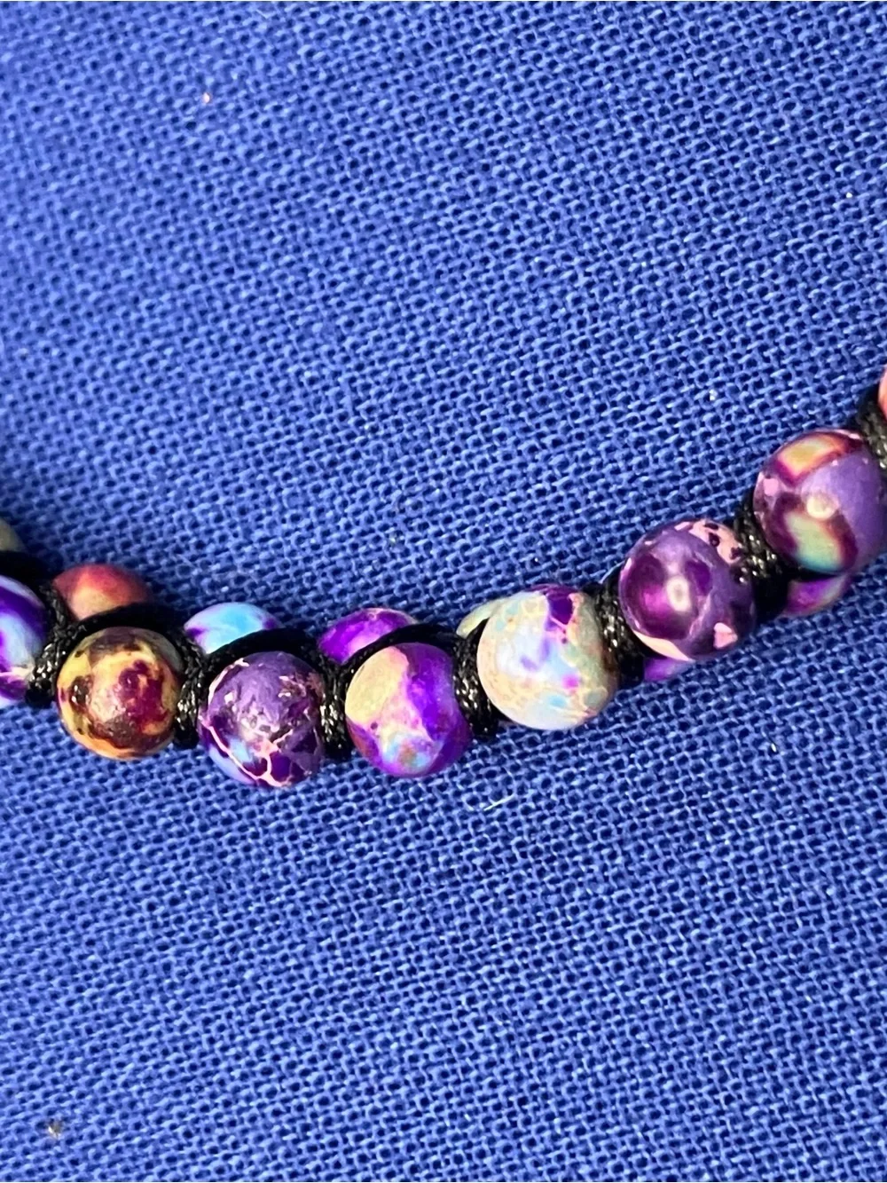 Purple Beaded Heart Infinity Bracelet - YA Jewelry